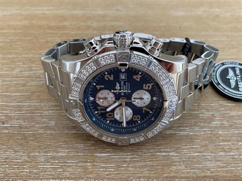 breitling super avenger 48mm two diamond row replica